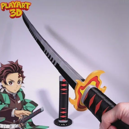Demonslayer tanjiro katlanan katana(95cm)